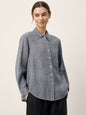 100% Linen Relaxed Drop Shoulder Pocket Shirt ASTER