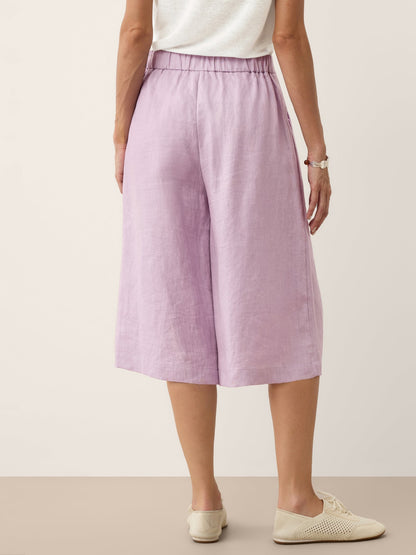 100% Linen A-Line Bermuda Shorts RAVENNA LINTICO