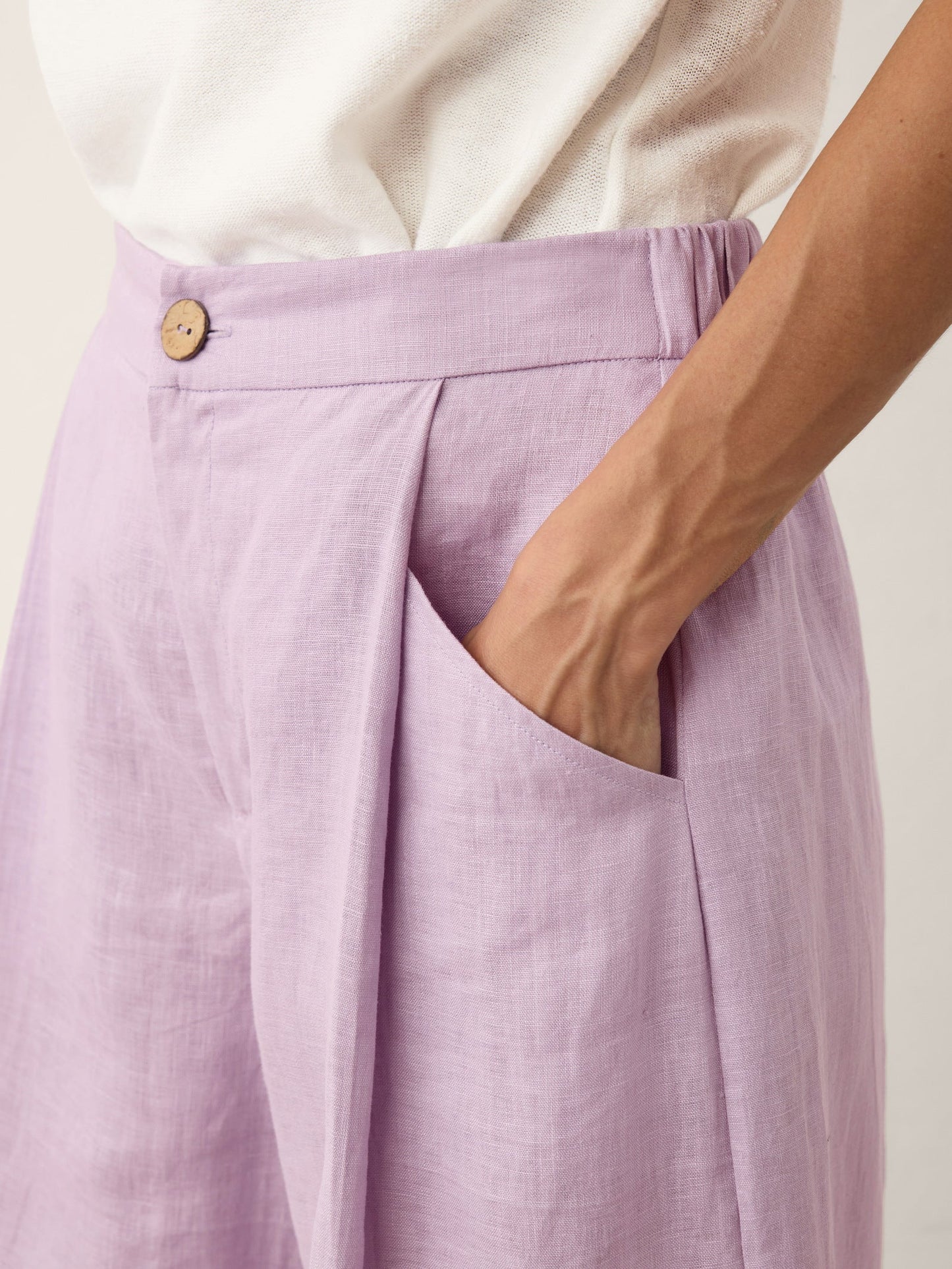 100% Linen A-Line Bermuda Shorts RAVENNA LINTICO