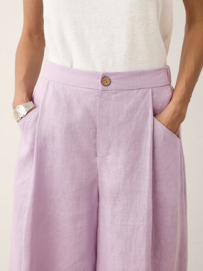 100% Linen A-Line Bermuda Shorts RAVENNA LINTICO