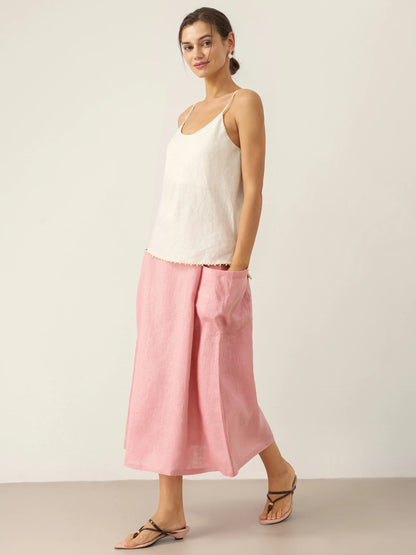 100% Linen Beaded Hem Camisole Bree