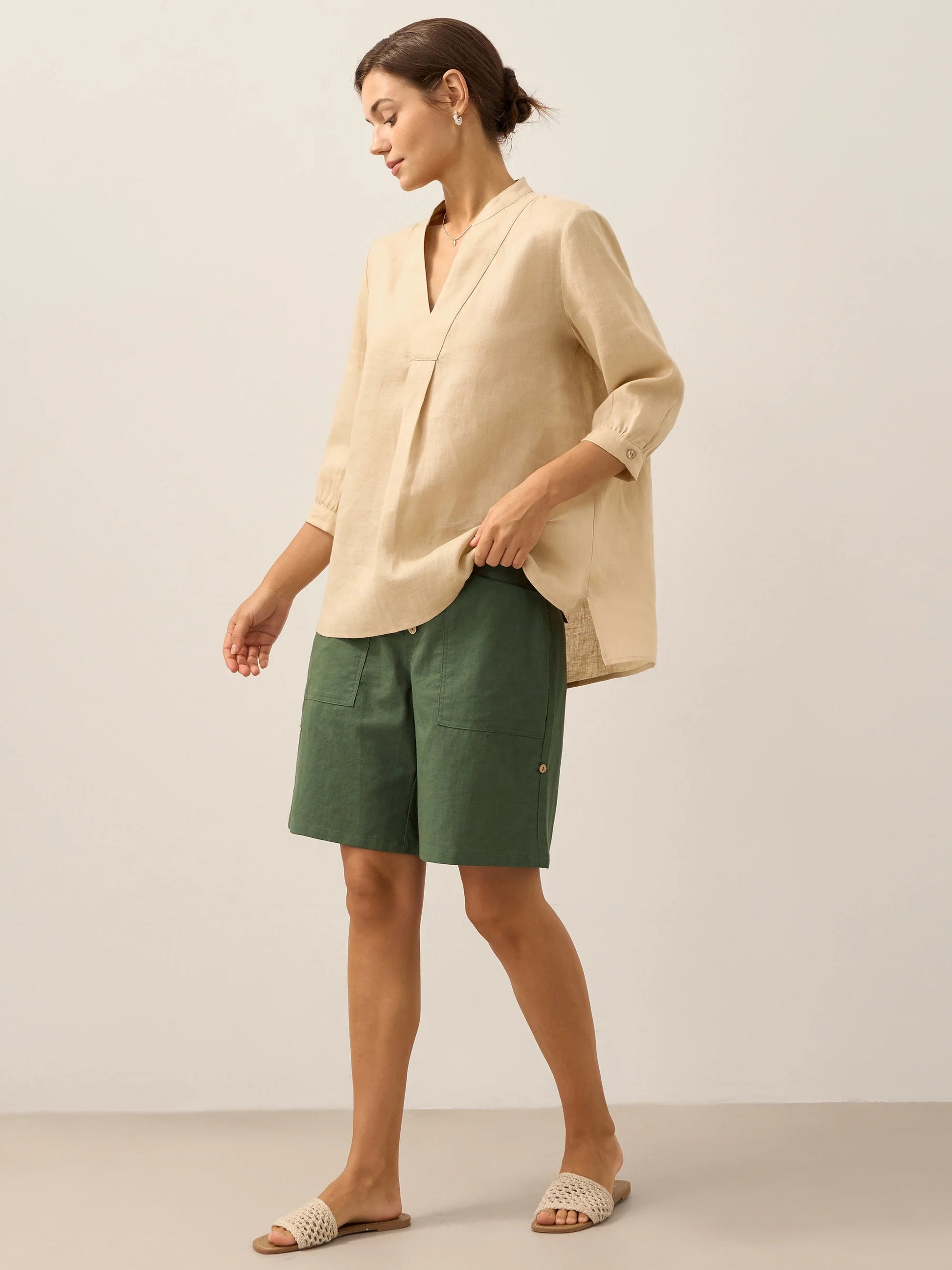 100% Linen Dress Shirt JOANNA LINTICO