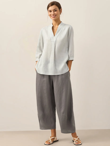 100% Linen Dress Shirt JOANNA LINTICO