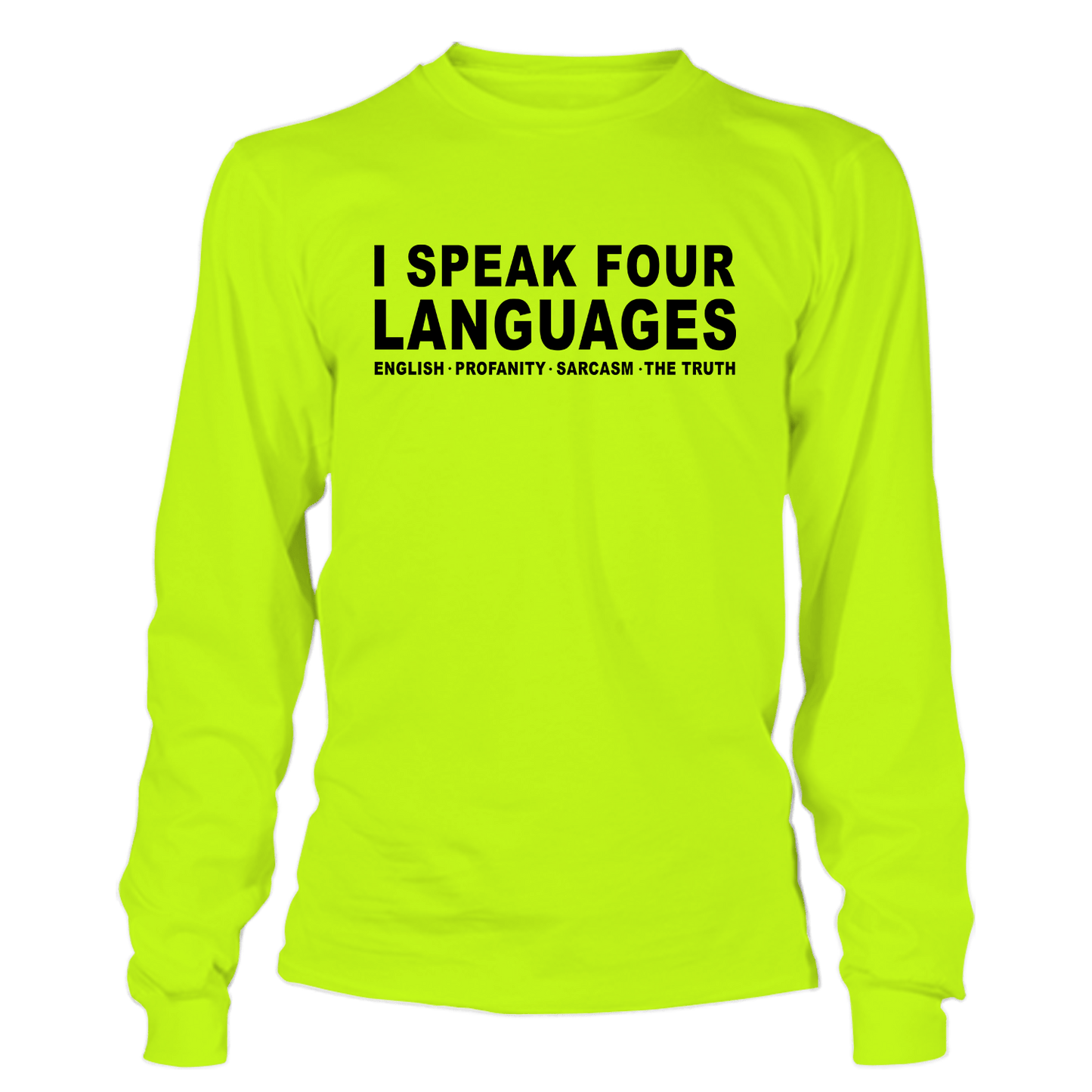 Four Languages - Hi-Vis Long Sleeve Armed American Supply