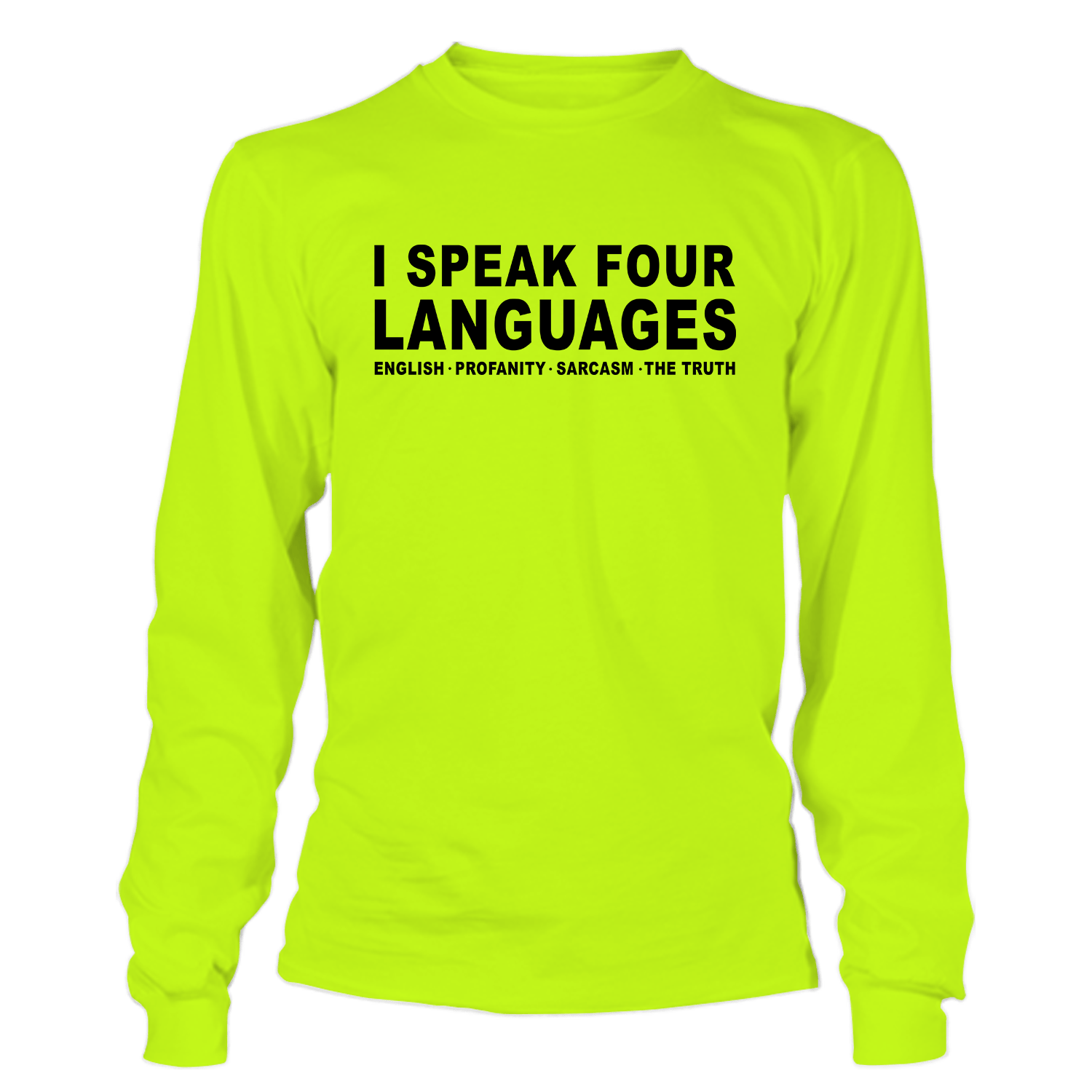 Four Languages - Hi-Vis Long Sleeve Armed American Supply