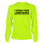 Four Languages - Hi-Vis Long Sleeve Armed American Supply