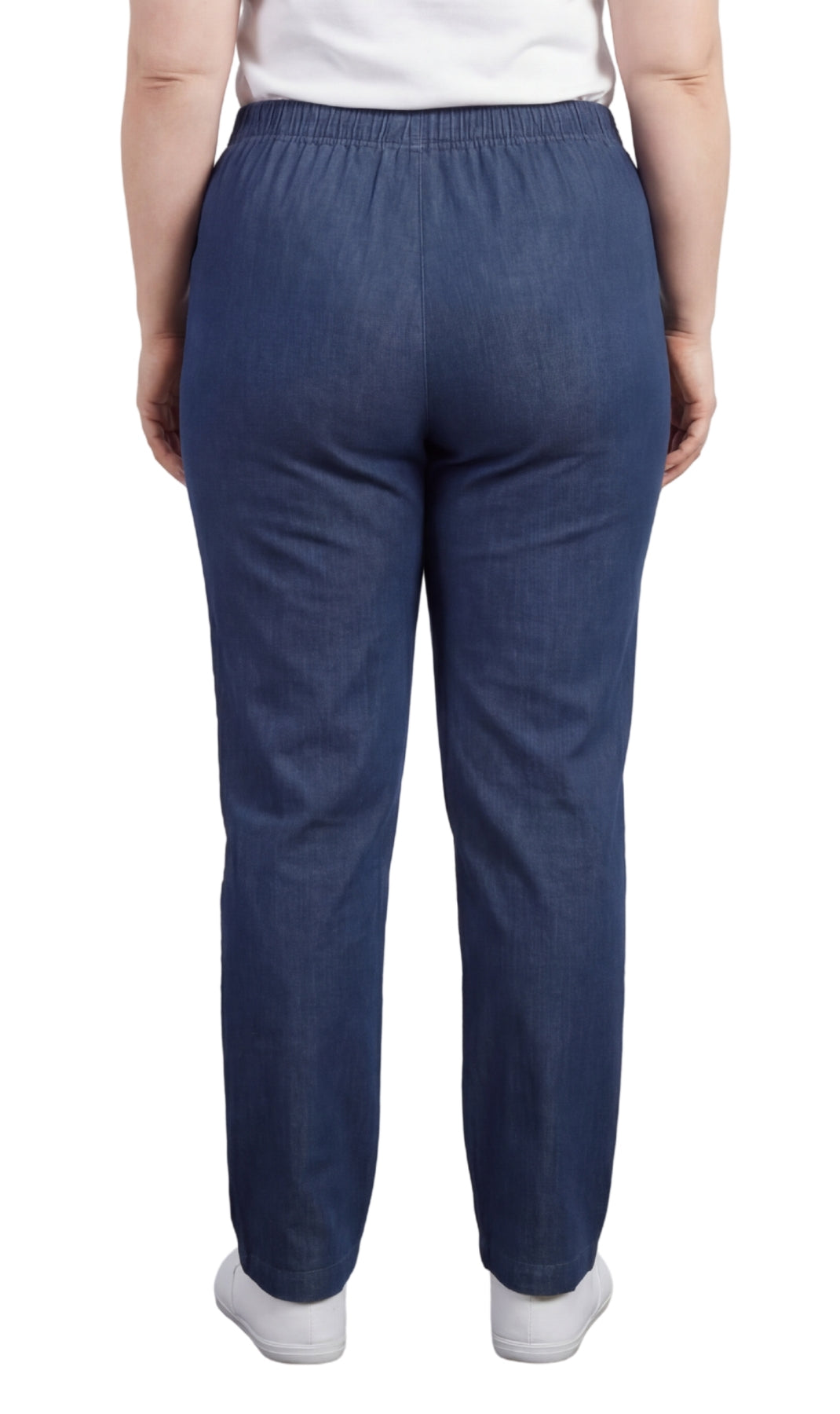 Women's Lightweight Pull-On Denim Jeans with Elastic Waist – Relaxed Fit Stretch Jeans for Casual Everyday Wear TURTLE BAY APPAREL