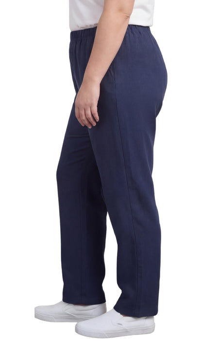 Women's Lightweight Pull-On Denim Jeans with Elastic Waist – Relaxed Fit Stretch Jeans for Casual Everyday Wear TURTLE BAY APPAREL