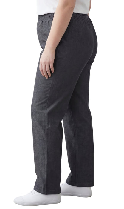 Women's Lightweight Pull-On Denim Jeans with Elastic Waist – Relaxed Fit Stretch Jeans for Casual Everyday Wear TURTLE BAY APPAREL