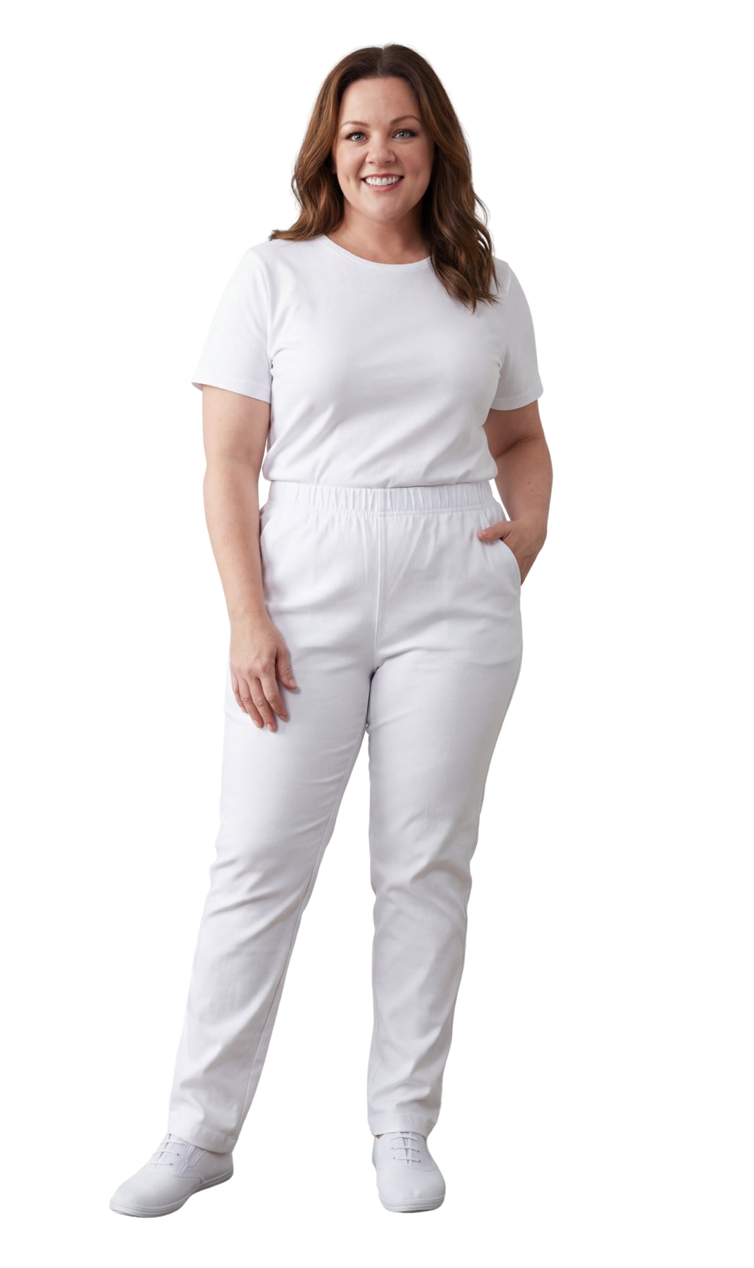 Women's Lightweight Pull-On Denim Jeans with Elastic Waist TURTLE BAY APPAREL