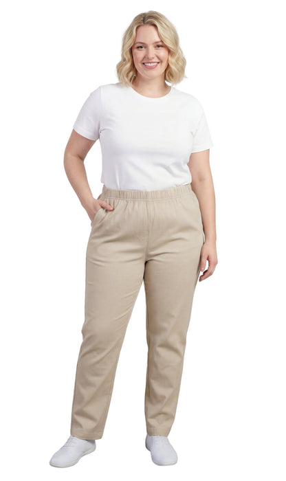 Women's Lightweight Pull-On Denim Jeans with Elastic Waist – Relaxed Fit Stretch Jeans for Casual Everyday Wear TURTLE BAY APPAREL