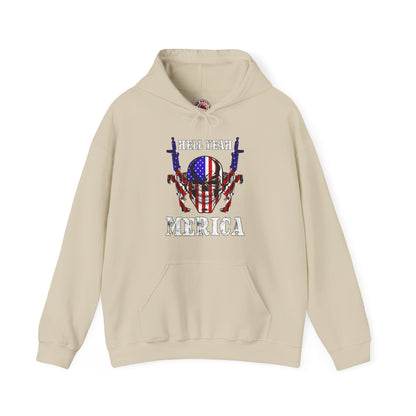 Hell Yeah Merica Hooded Sweatshirt The Devil's Pickle