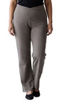 Women's Pull-on Cotton Stretch Bootcut Flare Leggings with a Crossover waistband