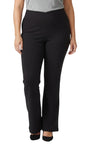 Women's Pull-on Cotton Stretch Bootcut Flare Leggings with a Crossover waistband