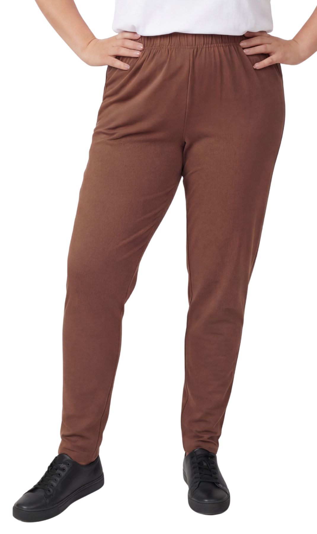 Women's Premium Cotton Stretch High-Waisted Black Leggings - Dressy Comfort in an Everyday Essential TURTLE BAY APPAREL