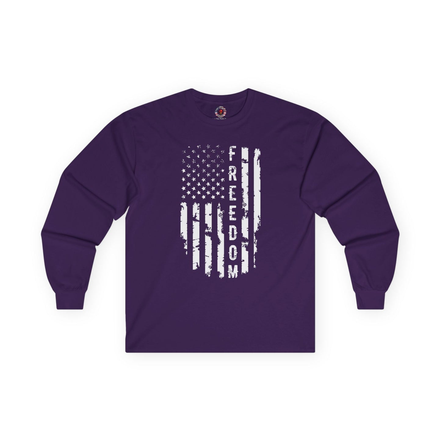 Freedom American Flag Long Sleeve Tee The Devil's Pickle