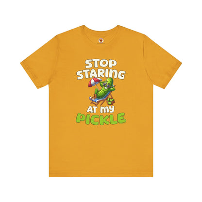 Stop Staring At My Pickle T-Shirt The Devil's Pickle