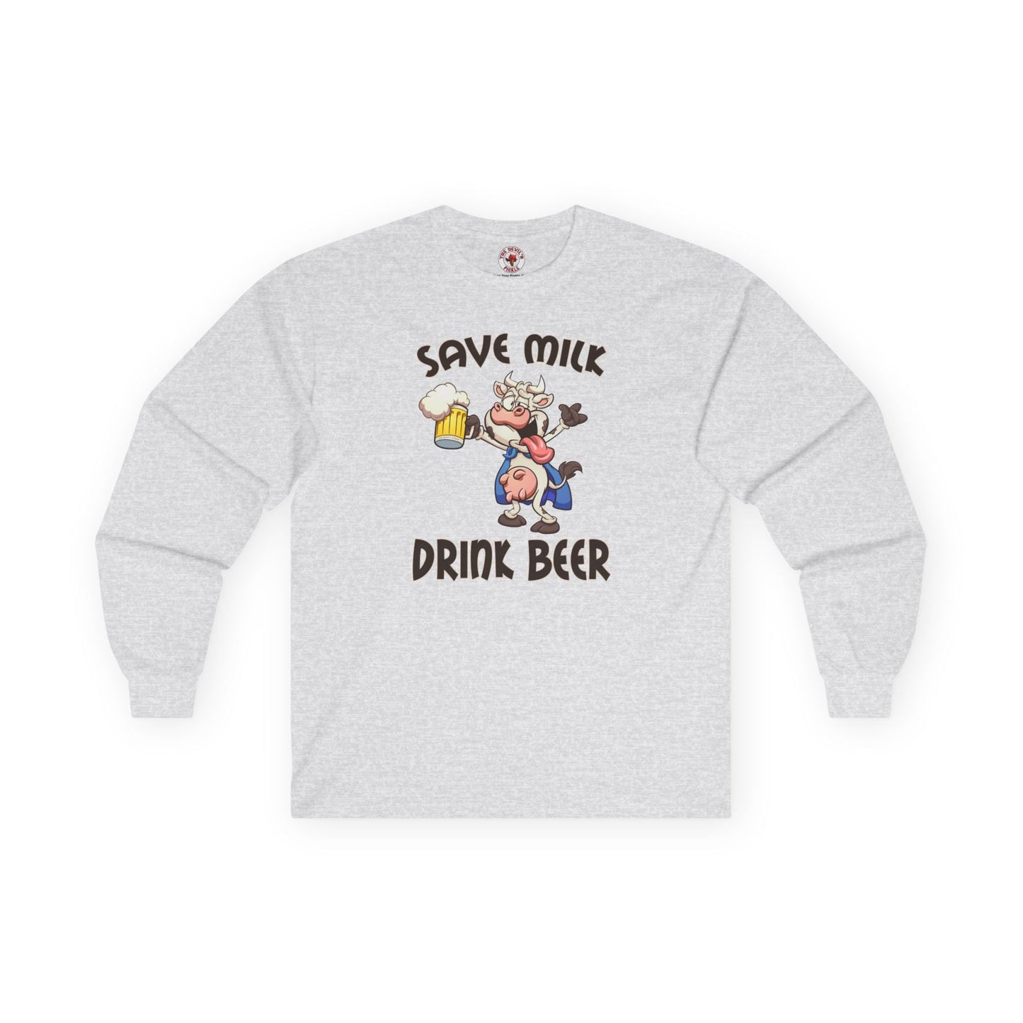 Save Milk Drink Beer Long Sleeve Tee The Devil's Pickle