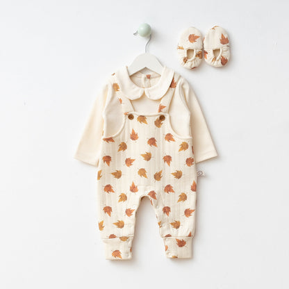 Aiden Romper with Shoes Honey and Hive