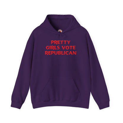 Pretty Girls Vote Republican Hooded Sweatshirt The Devil's Pickle