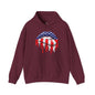 American Flag Lips Hooded Sweatshirt The Devil's Pickle