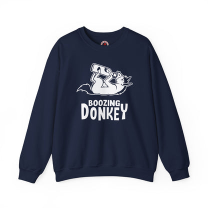 Boozing Donkey Crewneck Sweatshirt The Devil's Pickle