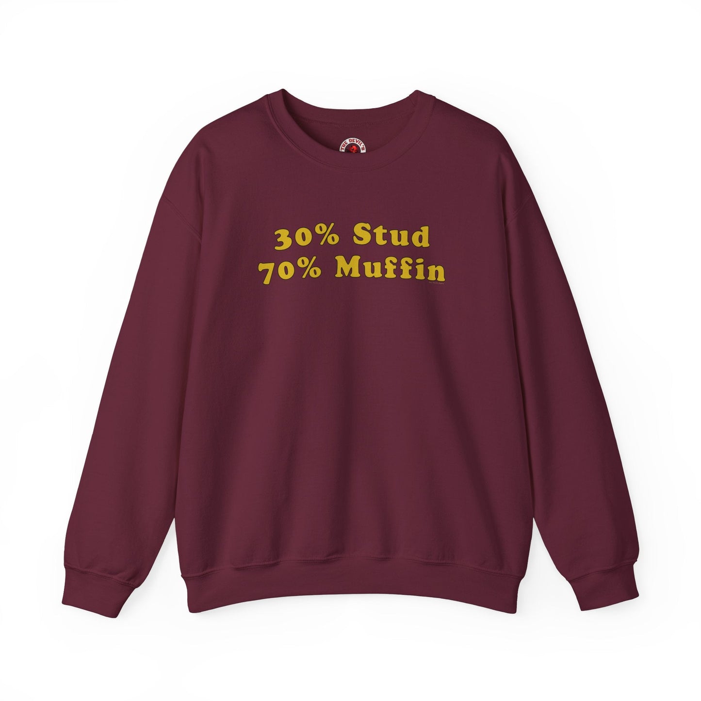 30% Stud 70% Muffin Crewneck Sweatshirt The Devil's Pickle