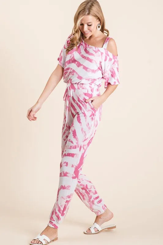 BiBi Zebra Print French Terry Top and Pants Set New Era Fashion LLc
