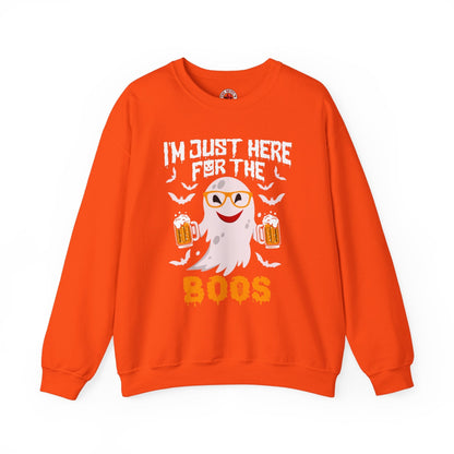 I'm Just Here For The Boos Crewneck Sweatshirt The Devil's Pickle