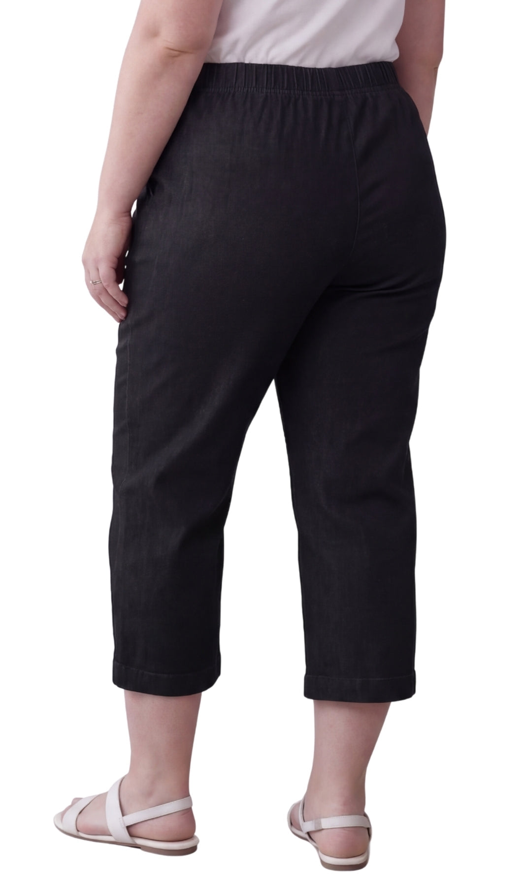 Women’s Lightweight Stretch Denim Capri Pants – Comfortable Everyday Fit TURTLE BAY APPAREL