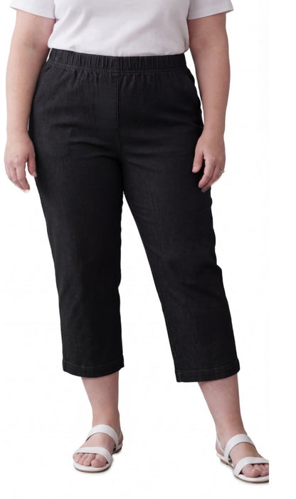 Women’s Lightweight Stretch Denim Capri Pants – Comfortable Everyday Fit TURTLE BAY APPAREL