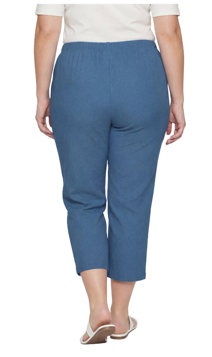 Women’s Lightweight Stretch Denim Capri Pants – Comfortable Everyday Fit TURTLE BAY APPAREL