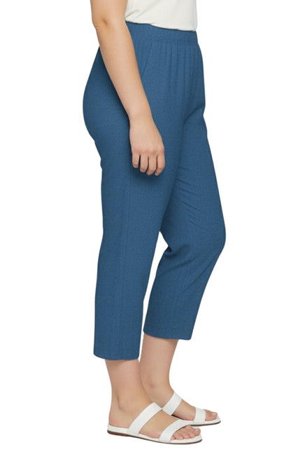 Women’s Lightweight Stretch Denim Capri Pants – Comfortable Everyday Fit TURTLE BAY APPAREL