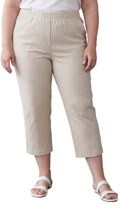 Women’s Lightweight Stretch Denim Capri Pants – Comfortable Everyday Fit TURTLE BAY APPAREL