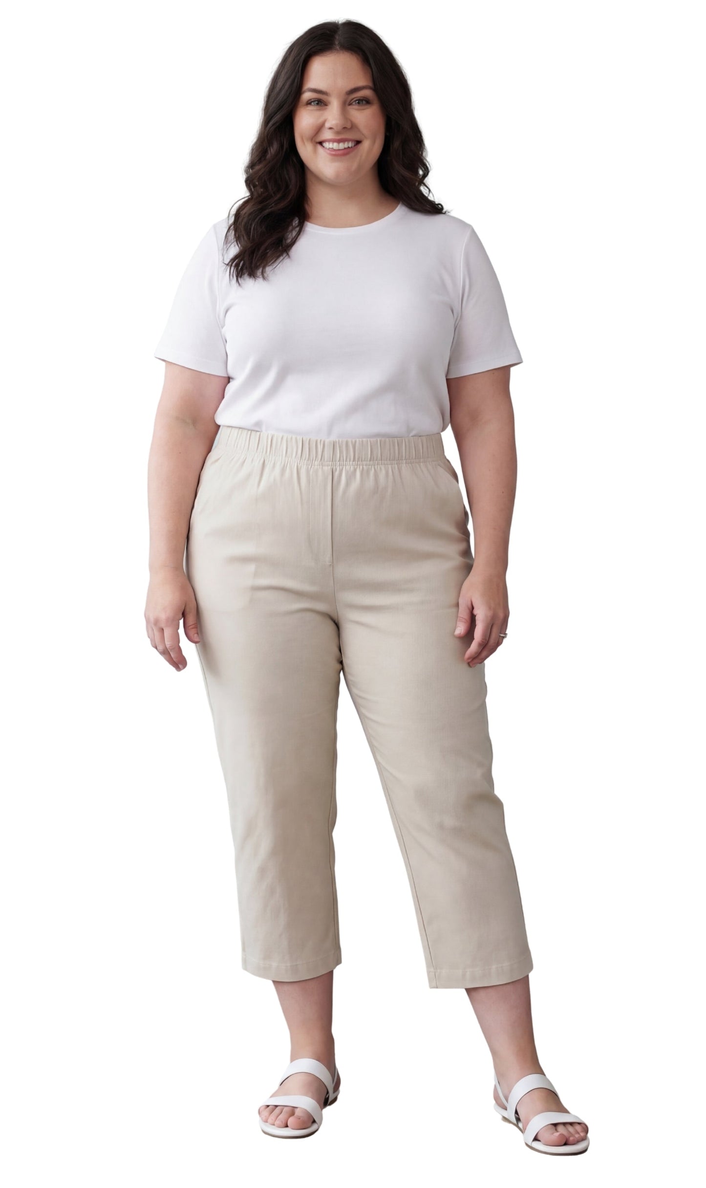 Women’s Lightweight Stretch Denim Capri Pants – Comfortable Everyday Fit TURTLE BAY APPAREL