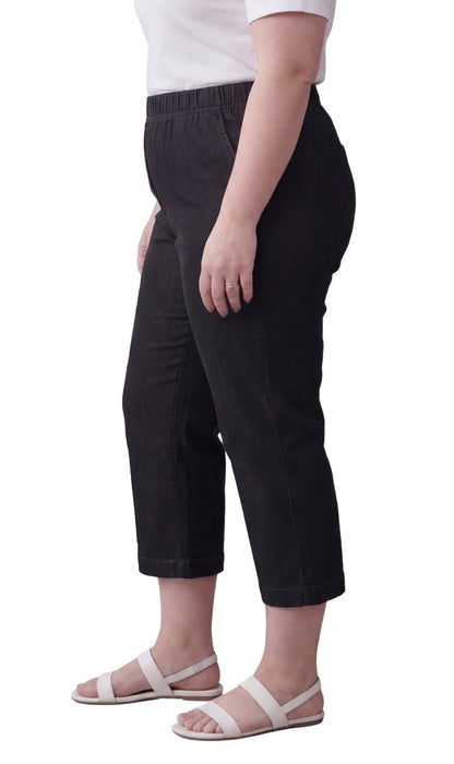 Women’s Lightweight Stretch Denim Capri Pants – Comfortable Everyday Fit TURTLE BAY APPAREL