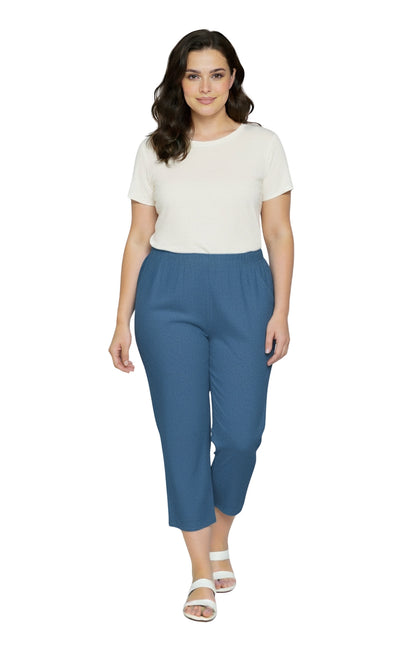 Women’s Lightweight Stretch Denim Capri Pants – Comfortable Everyday Fit TURTLE BAY APPAREL