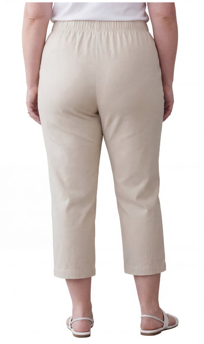 Women’s Lightweight Stretch Denim Capri Pants – Comfortable Everyday Fit TURTLE BAY APPAREL
