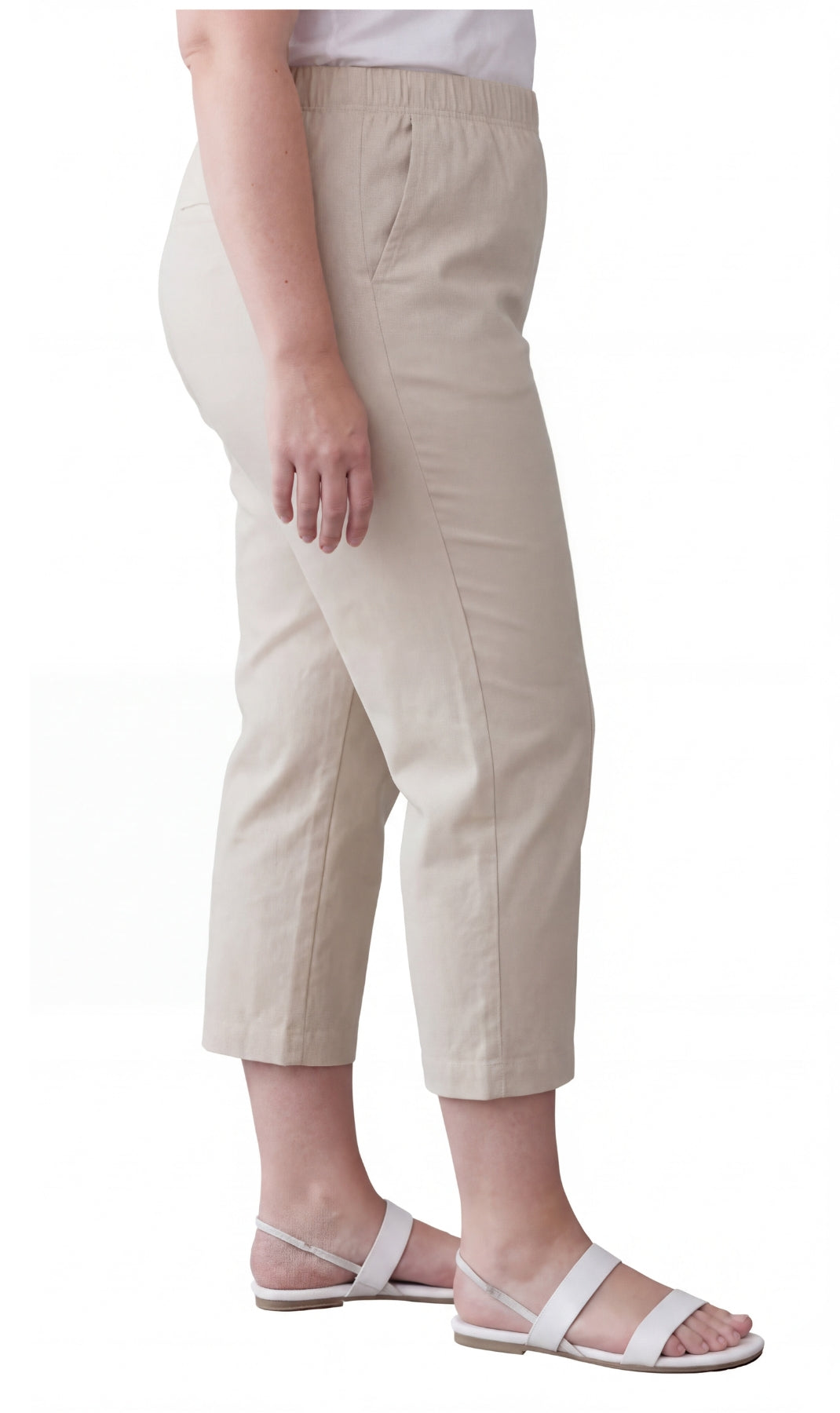 Women’s Lightweight Stretch Denim Capri Pants – Comfortable Everyday Fit TURTLE BAY APPAREL