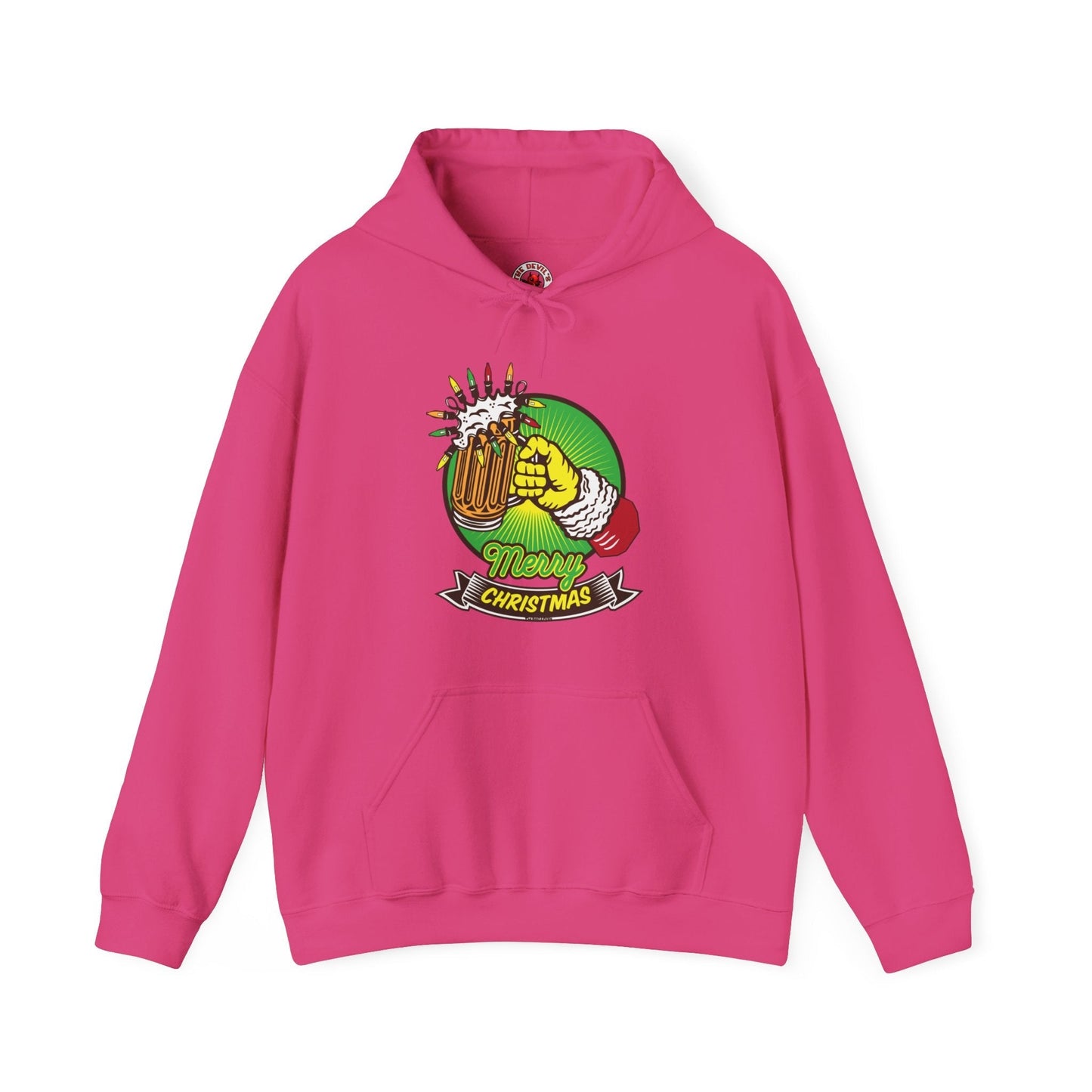 Merry Christmas Beer Hooded Sweatshirt The Devil's Pickle