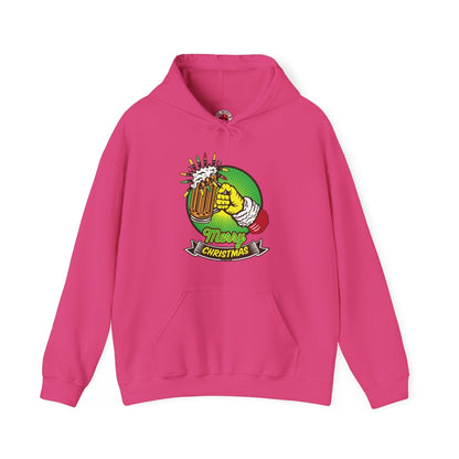 Merry Christmas Beer Hooded Sweatshirt The Devil's Pickle