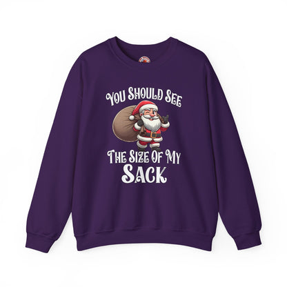 You Should See The Size Of My Sack Crewneck Sweatshirt The Devil's Pickle