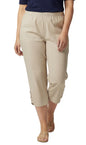 Women’s Lightweight Capris with Studded Hem Detail