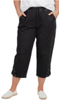 Women’s Lightweight Capris with Studded Hem Detail