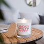 Smokin Gray Frosted Glass Candle, 11oz Grayceful LLC
