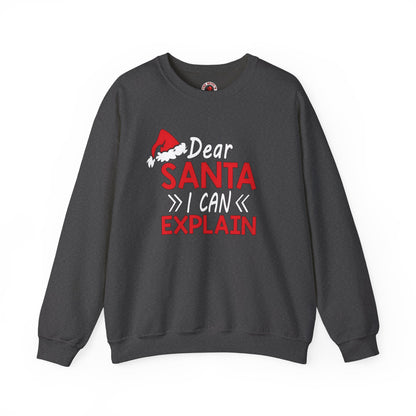 Dear Santa I Can Explain Crewneck Sweatshirt The Devil's Pickle