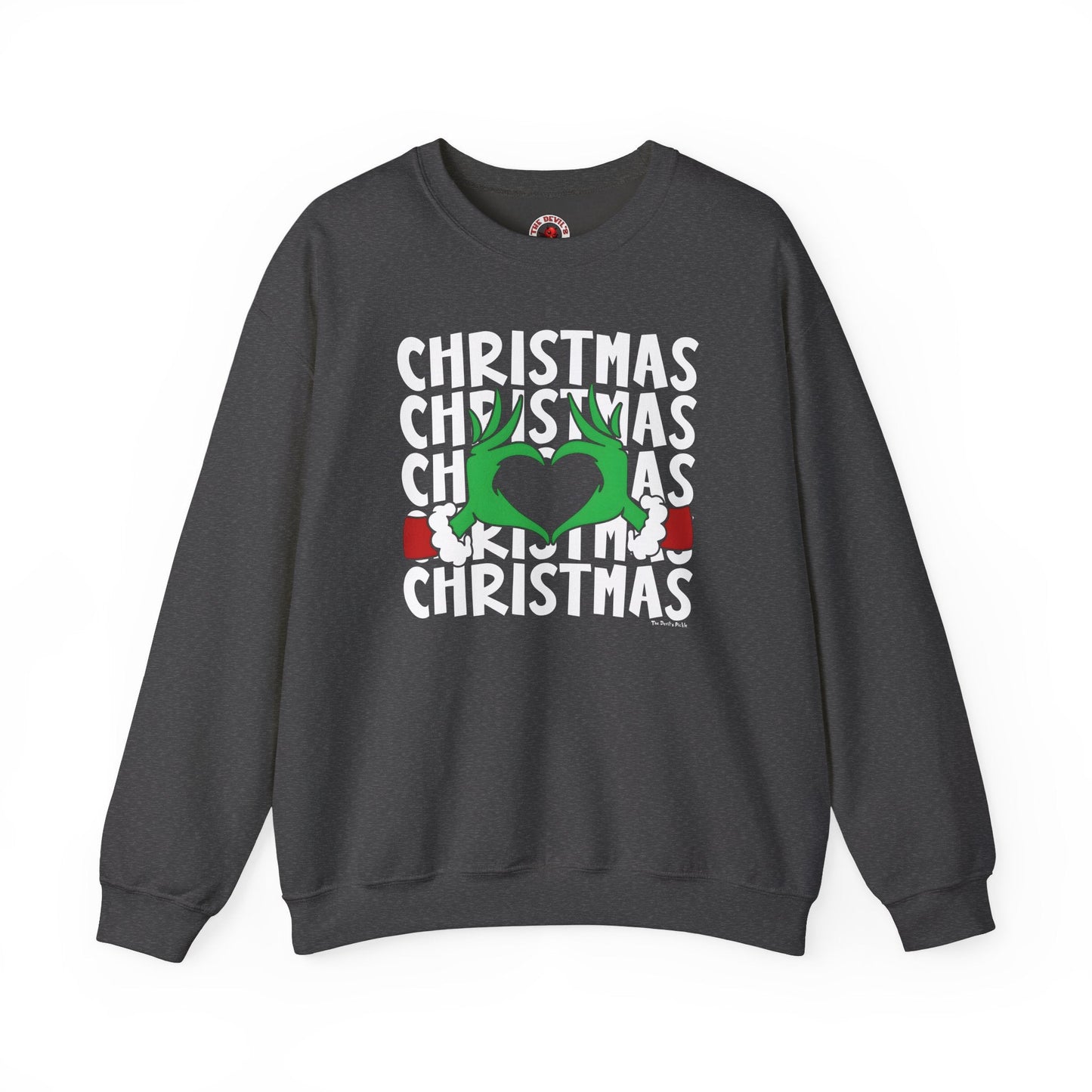 Christmas Heart Crewneck Sweatshirt The Devil's Pickle