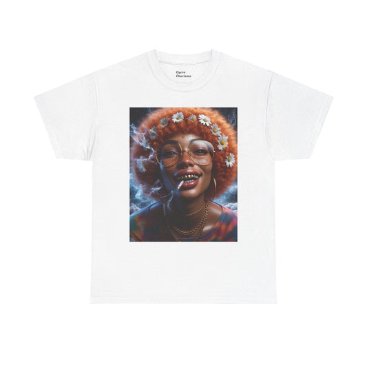 “Hella Trippy” Cotton Graphic Tee OyeraCharisma