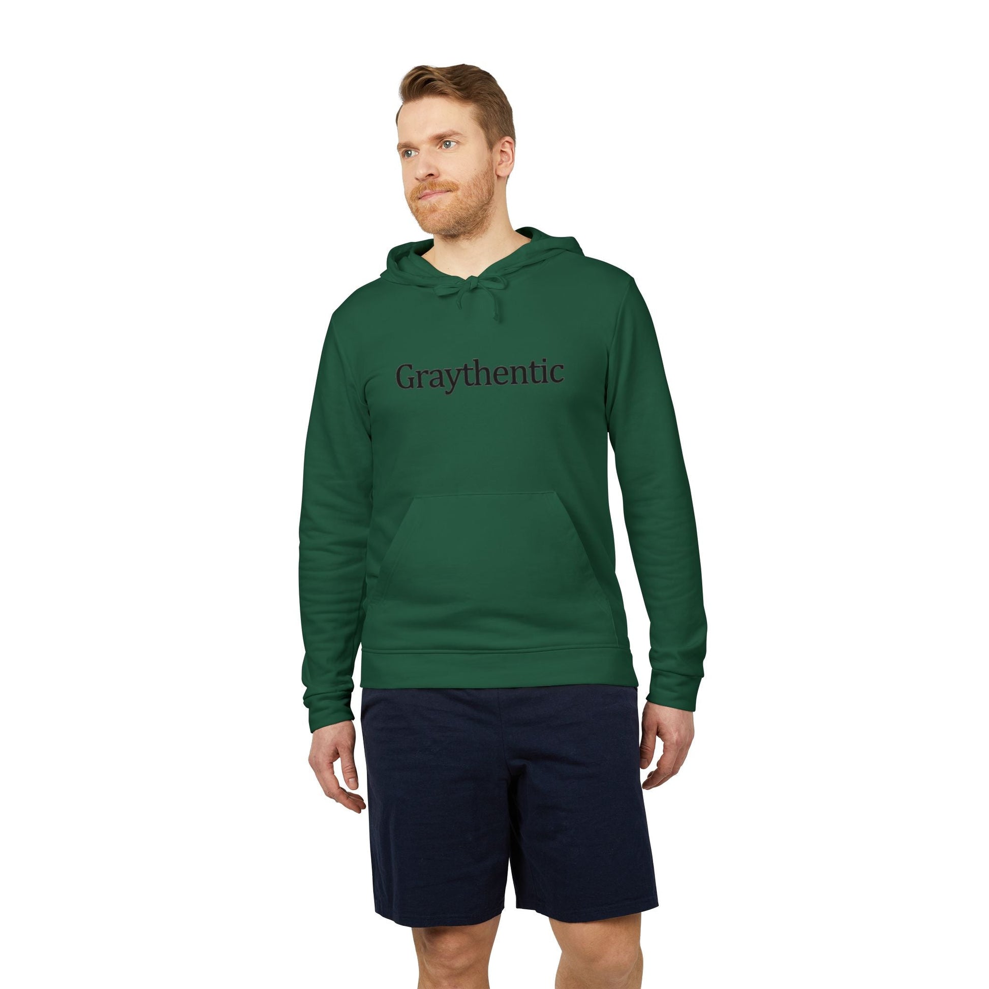 adidas Unisex Fleece Hoodie "Graythentic" Grayceful LLC
