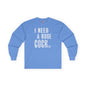 I Need A Huge Cocktail Long Sleeve Tee The Devil's Pickle